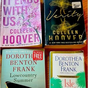 4 books for a total of $20! Great reads! Will split up if needed.